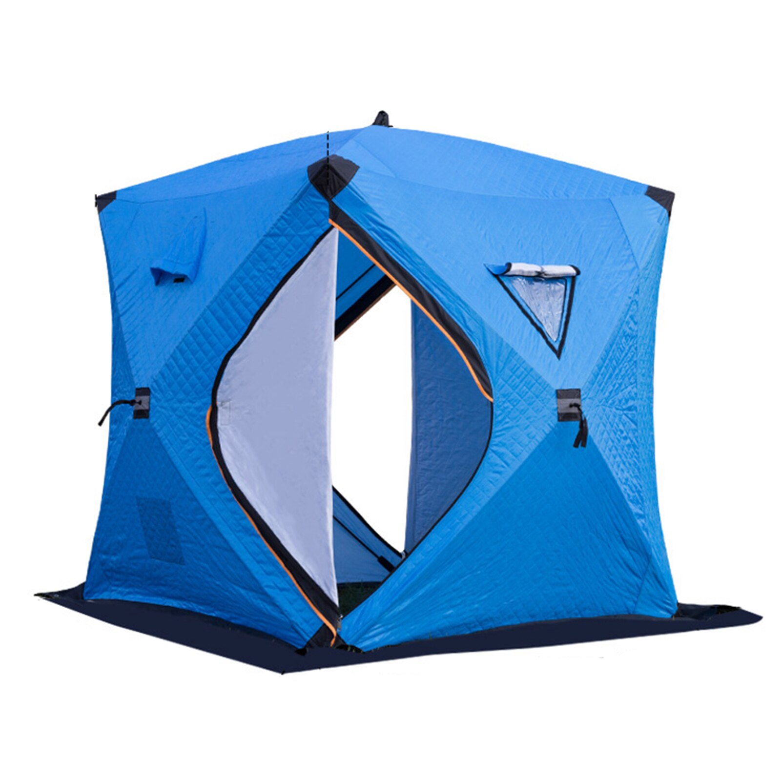 Cheap Goat Tents Portable Ice Fishing Shelter Three Layer Cotton Warm Winter Ice Fishing Tent 3 4 Person Outdoor Camping Tourist Tent for Fishing Tents 
